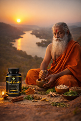 Ayurvedic Ved Shakti Stamina & Energy Booster for Men - Herbal Gold Capsules | Natural Strength, Vitality & Performance Enhancer
