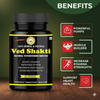 Ayurvedic Ved Shakti Stamina & Energy Booster for Men - Herbal Gold Capsules | Natural Strength, Vitality & Performance Enhancer